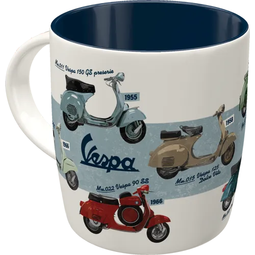 nostalgic-art-vespa-model-chart-tazza-in-ceramica-330-ml image 1