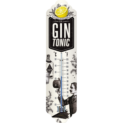 nostalgic-art-gin-tonic-weather-termometro-in-metallo-6-5x28-cm image 1