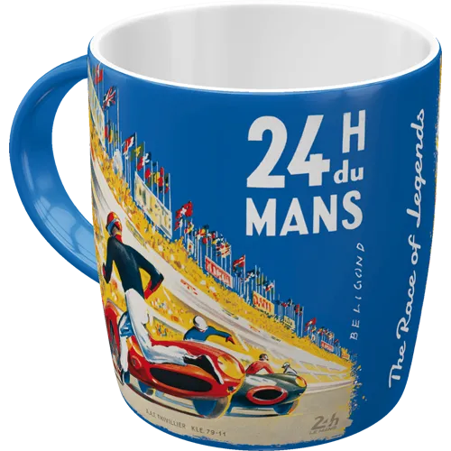 nostalgic-art-24h-le-mans-racing-poster-blue-tazza-ceramica-330-ml image 1