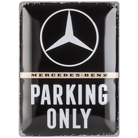 nostalgic-art-mercedes-benz-parking-only-targa-in-metallo-30x40-cm image 2