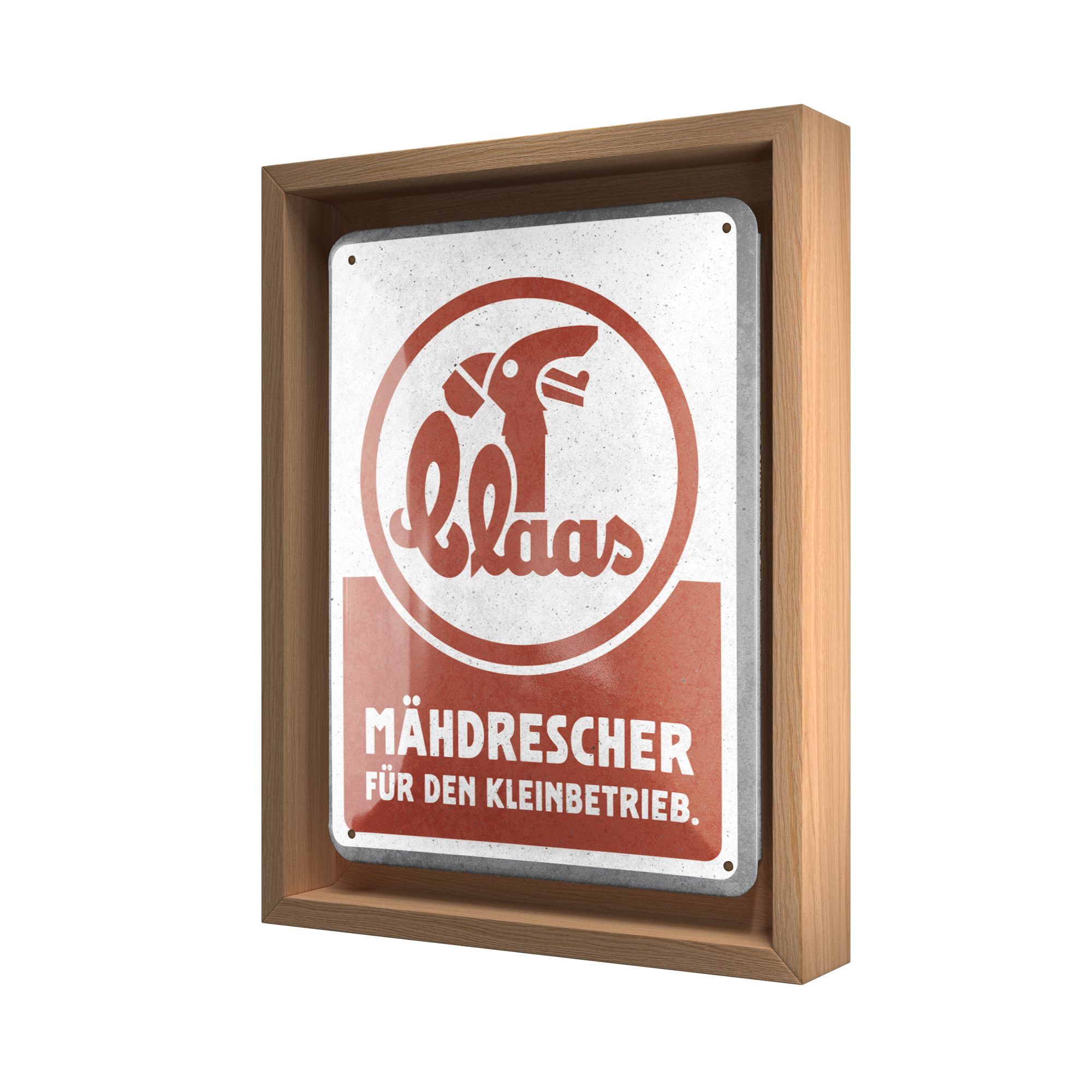 nostalgic-art-claas-m-hdrescher-targa-in-metallo-15x20-cm-2 image 4