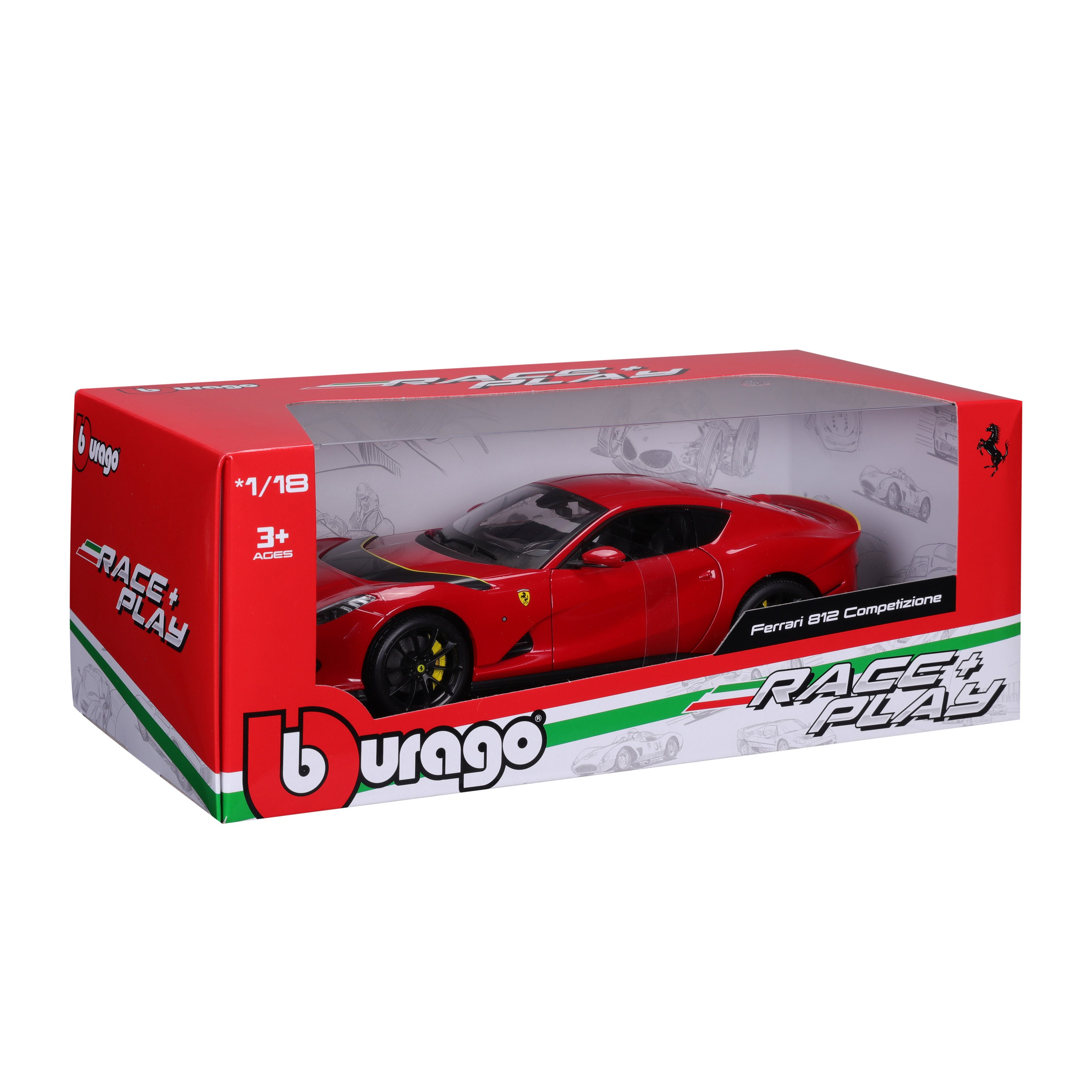 bburago-ferrari-812-competizione-2021-rossa-1-18-signature-series image 2