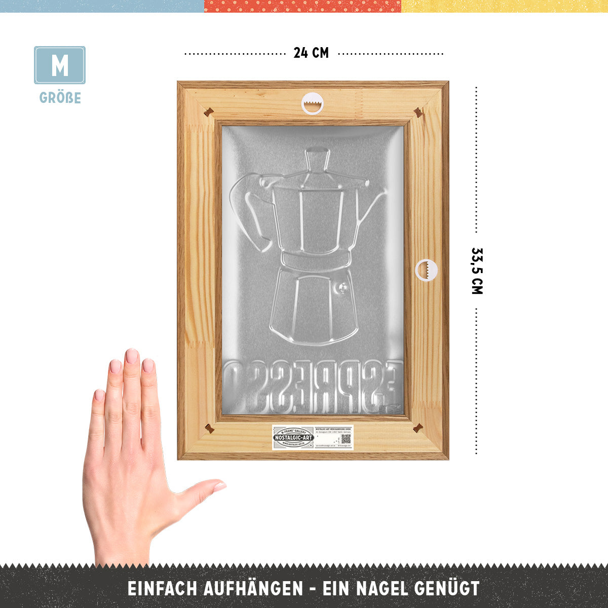 nostalgic-art-espresso-n-frame-m-edition-cornice-rovere-24x33-5-cm-con-supporto- image 2