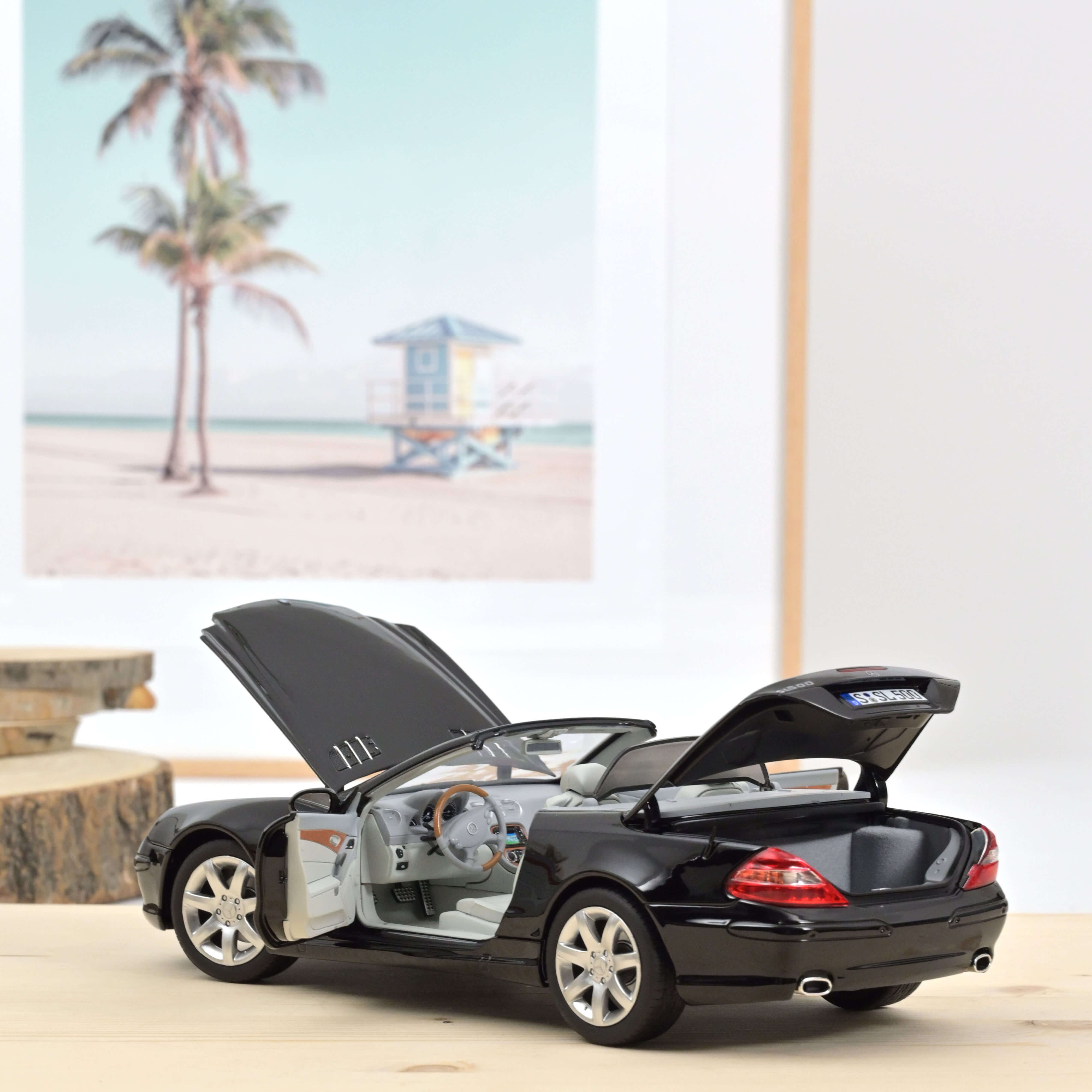 norev-mercedes-benz-sl-500-2003-nero-1-18-modellino-auto-die-cast image 3