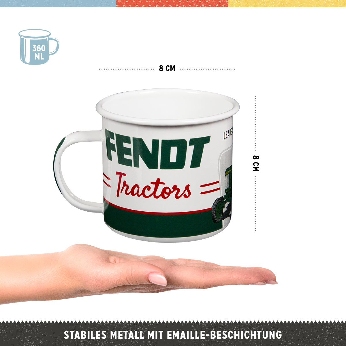 fendt-tractors-tazza-smaltata-nostalgic-art-360-ml image 2
