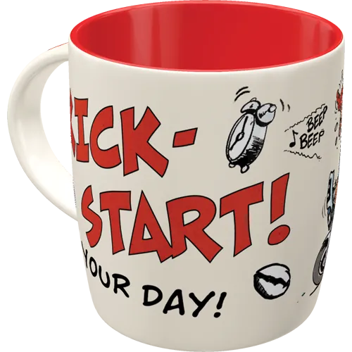 nostalgic-art-motomania-kick-start-your-day-tazza-in-ceramica-330-ml image 1