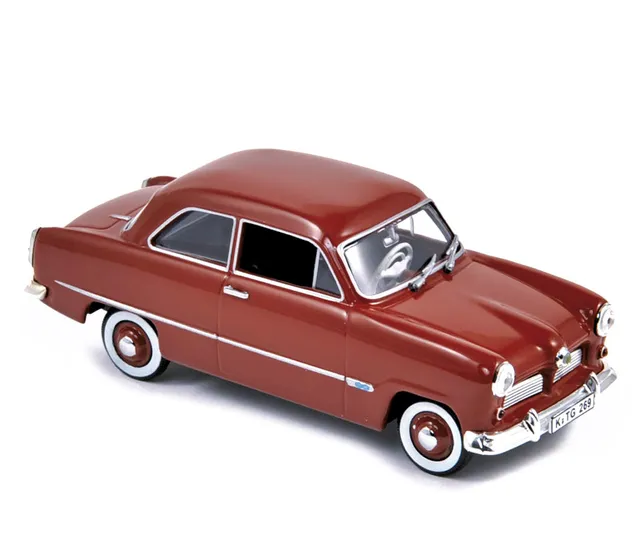 norev-ford-taunus-12m-1954-oxide-red-1-43-modellino-d-epoca image 1