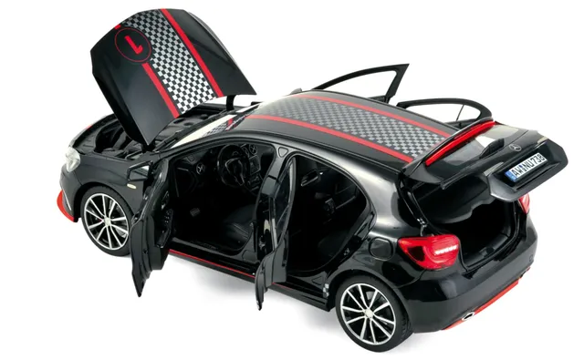 norev-mercedes-benz-classe-a-sport-equipment-2013-nera-modellino-1-18 image 1