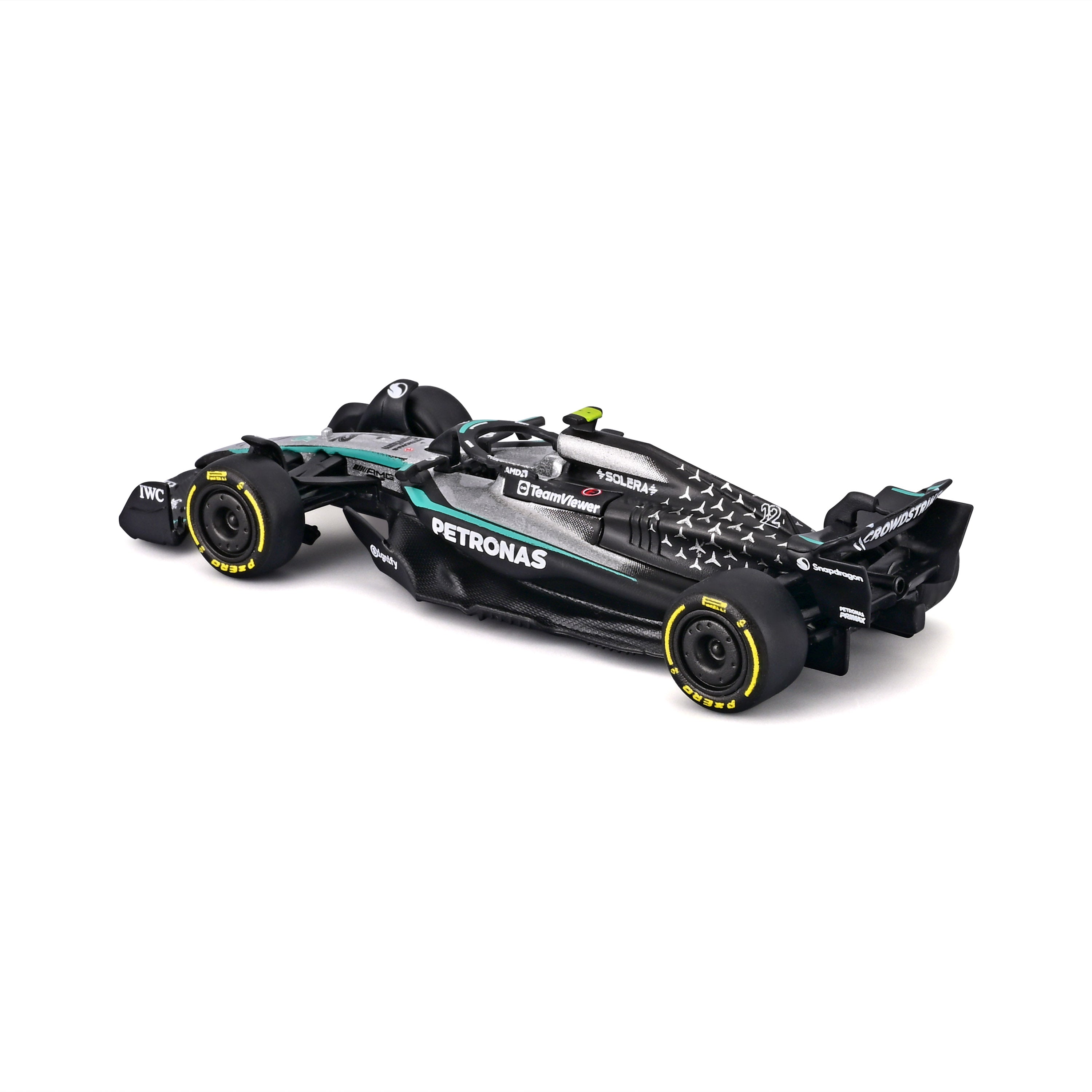 bburago-mercedes-amg-f1-w16-2025-12-antonelli-monoposto-f1-scala-1-64-con-teca image 5