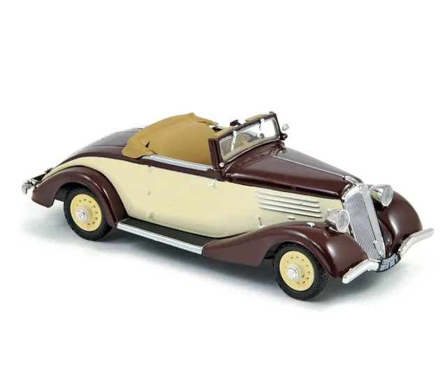 norev-renault-type-yz4-vivasport-1934-modellino-auto-1-43-beige-e-bordeaux image 1