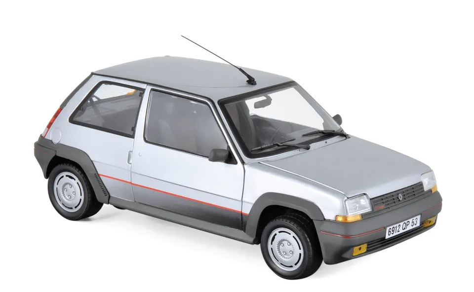 norev-renault-supercinq-gt-turbo-1985-argento-modellino-1-18 image 1