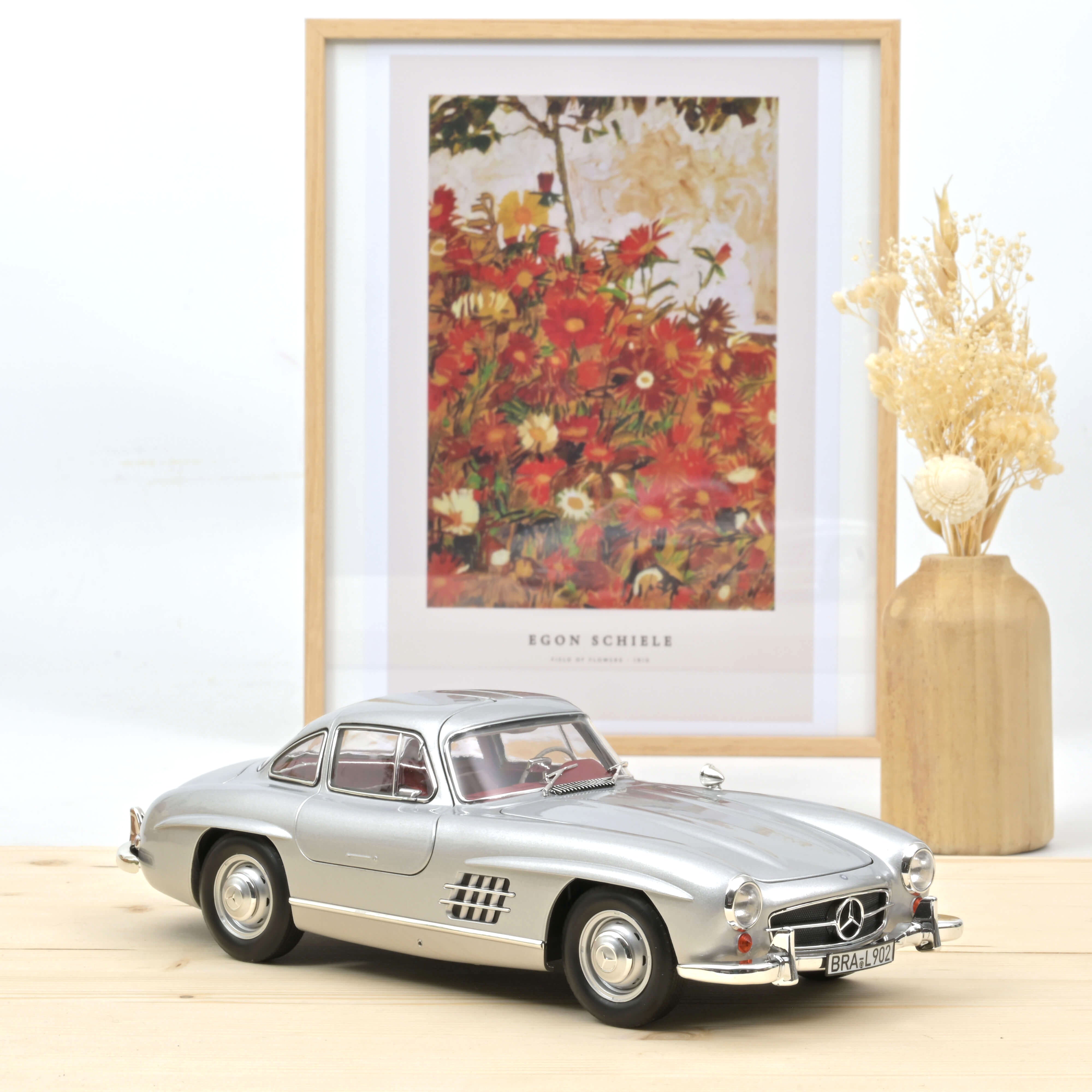 norev-mercedes-benz-300-sl-1954-modellino-auto-1-18-argento image 2