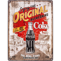 nostalgic-art-coca-cola-original-coke-highway-66-targa-in-metallo-30x40-cm image 2