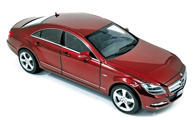 norev-mercedes-benz-cls-classe-2010-1-18-rosso-edizione-limitata-1000-pz image 1