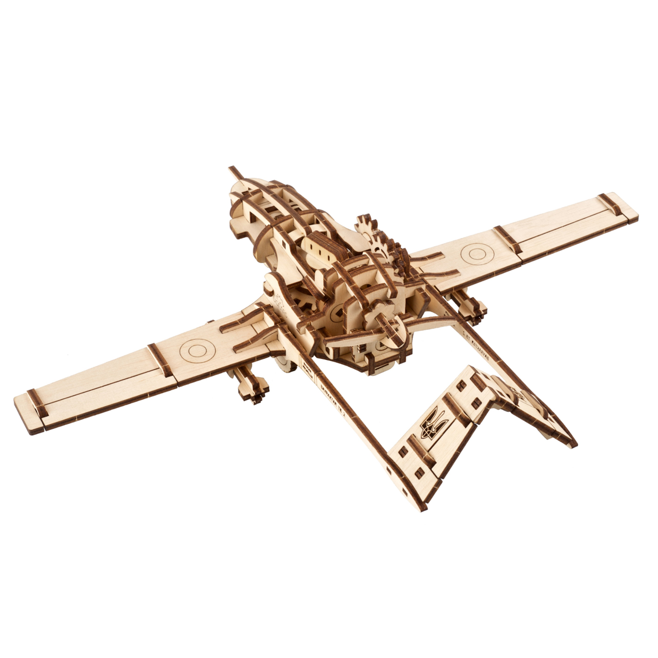 ugears-bayraktar-tb2-combat-drone-modello-in-legno-3d-da-assemblare image 3