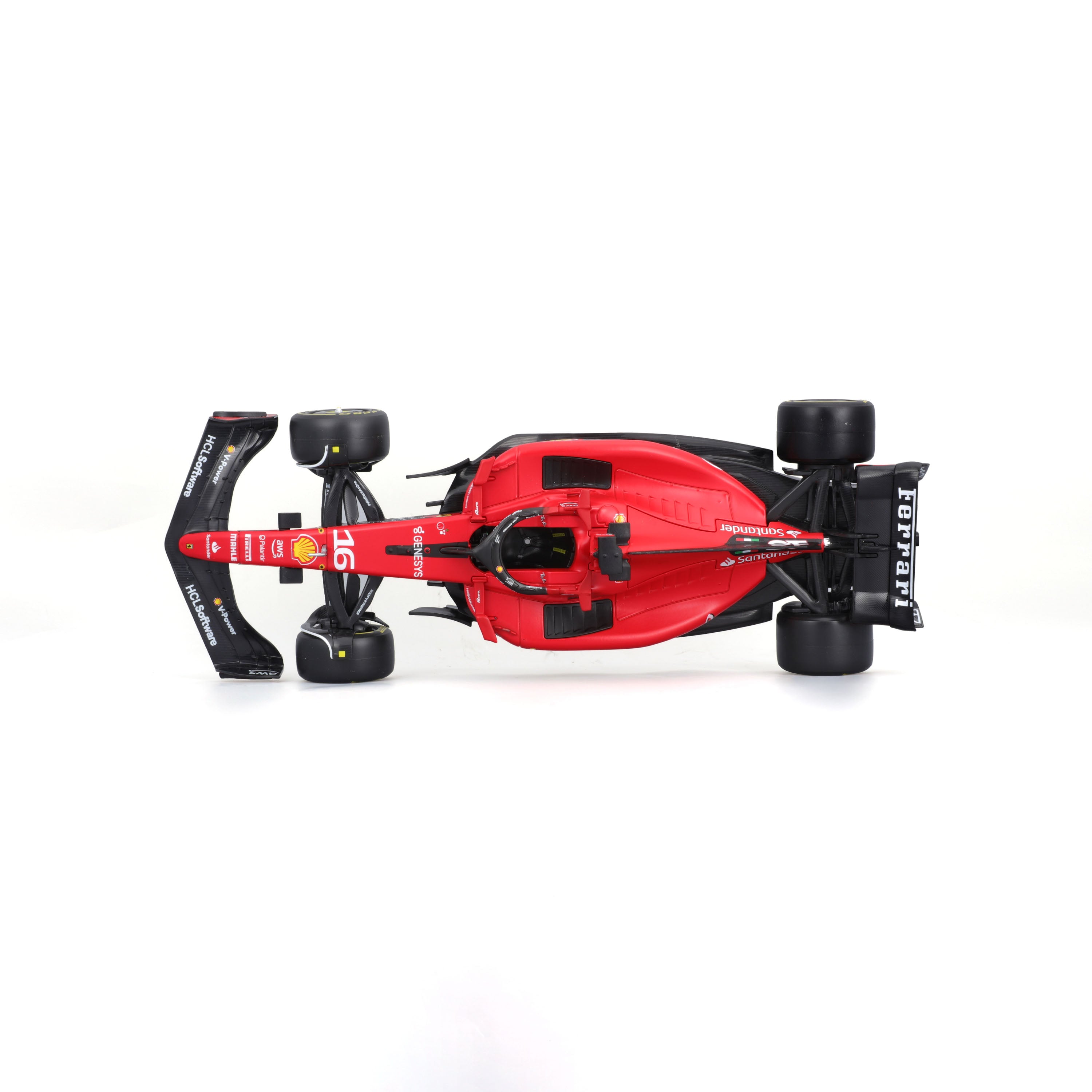 bburago-ferrari-sf-23-16-charles-leclerc-scala-1-24-modellino-f1-die-cast-con-pi image 7