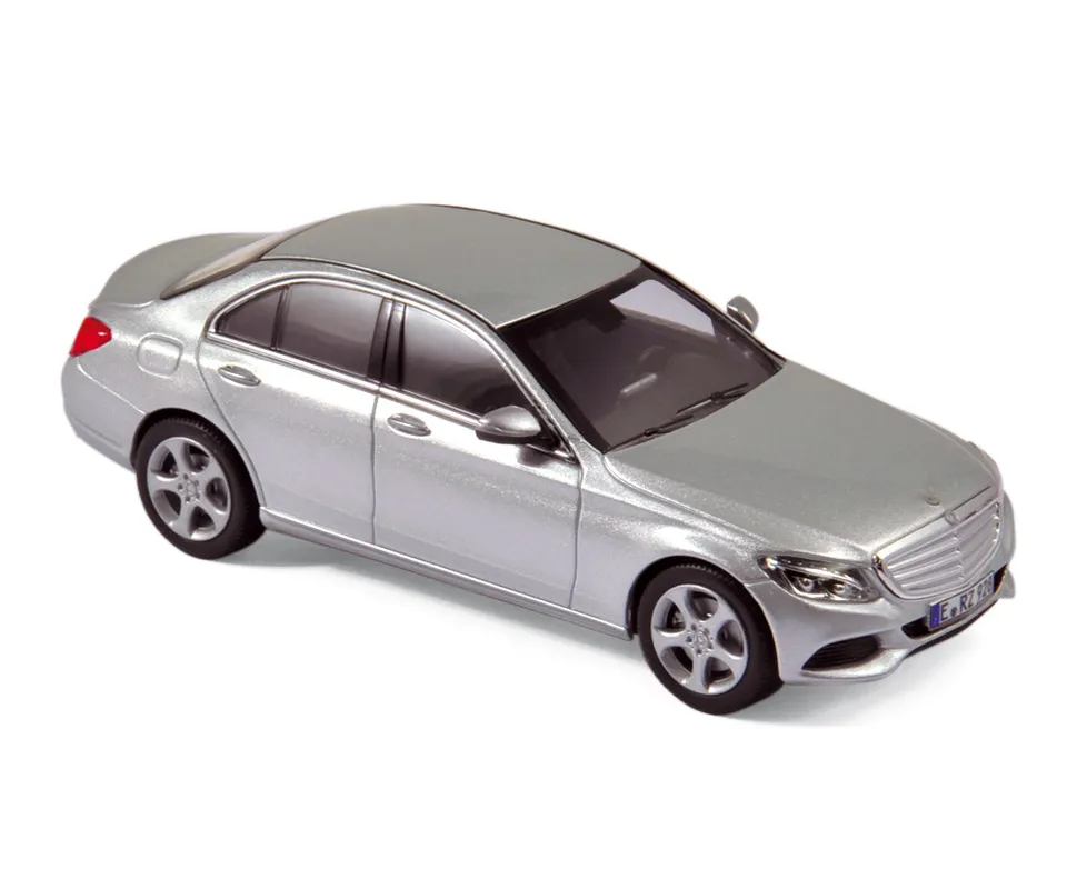 norev-mercedes-benz-classe-c-2014-argent-modellino-auto-1-18 image 1