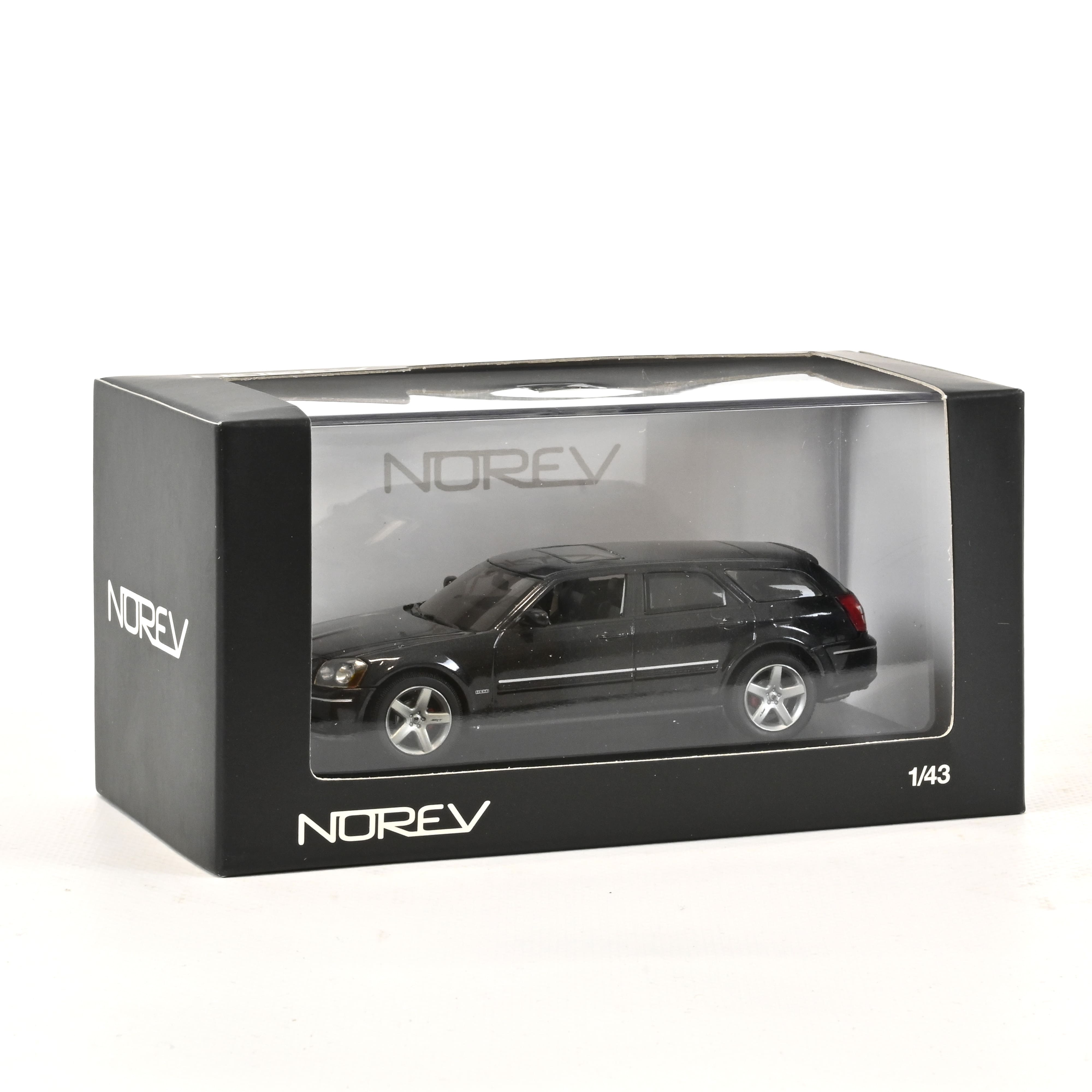 norev-dodge-magnum-srt8-2006-modellino-auto-1-43-nero-brillante image 1