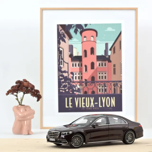 norev-mercedes-benz-classe-s-amg-line-2021-modellino-1-18-rosso-metallizzato image 1