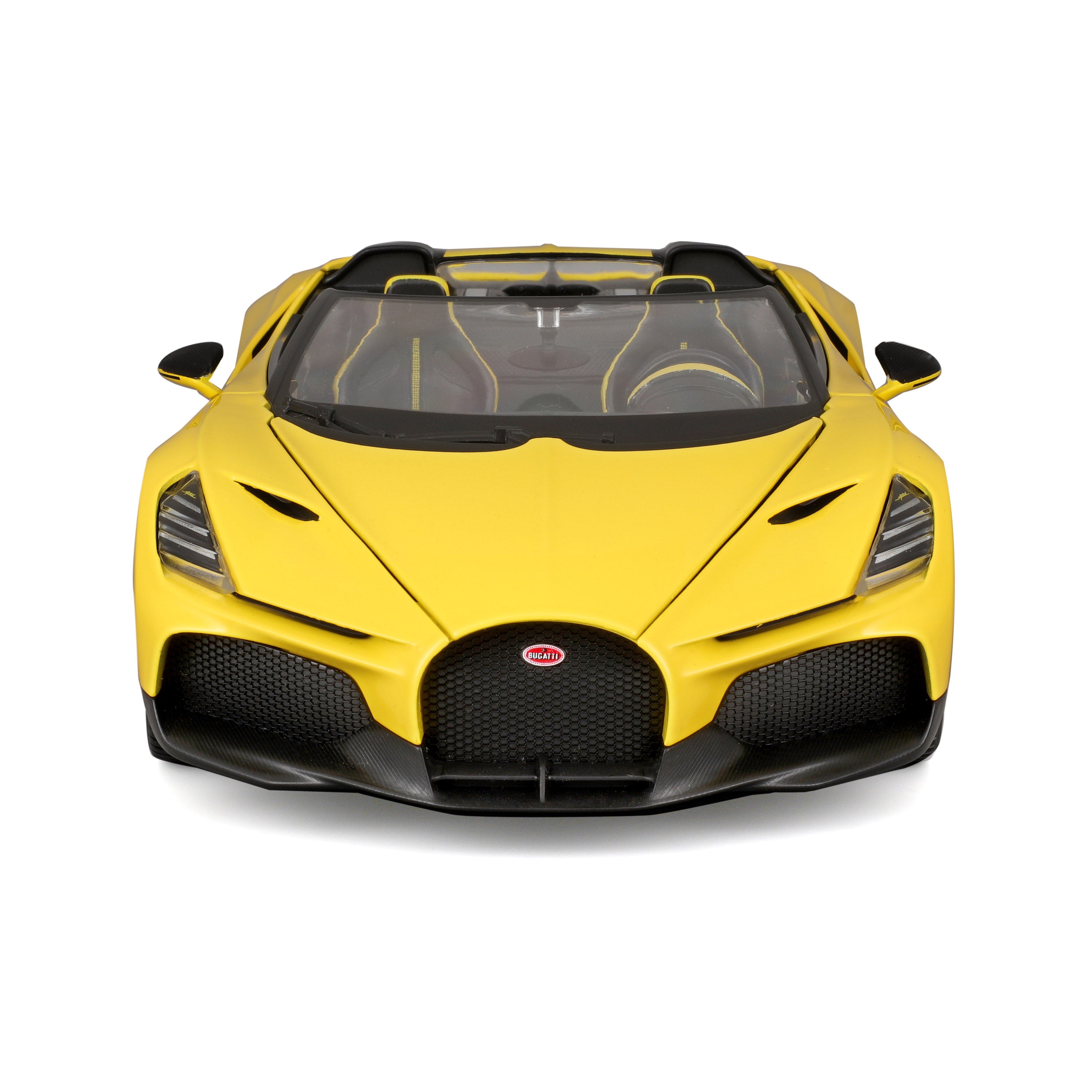 bburago-signature-series-bugatti-mistral-w16-auto-stradale-scala-1-18-gialla image 3