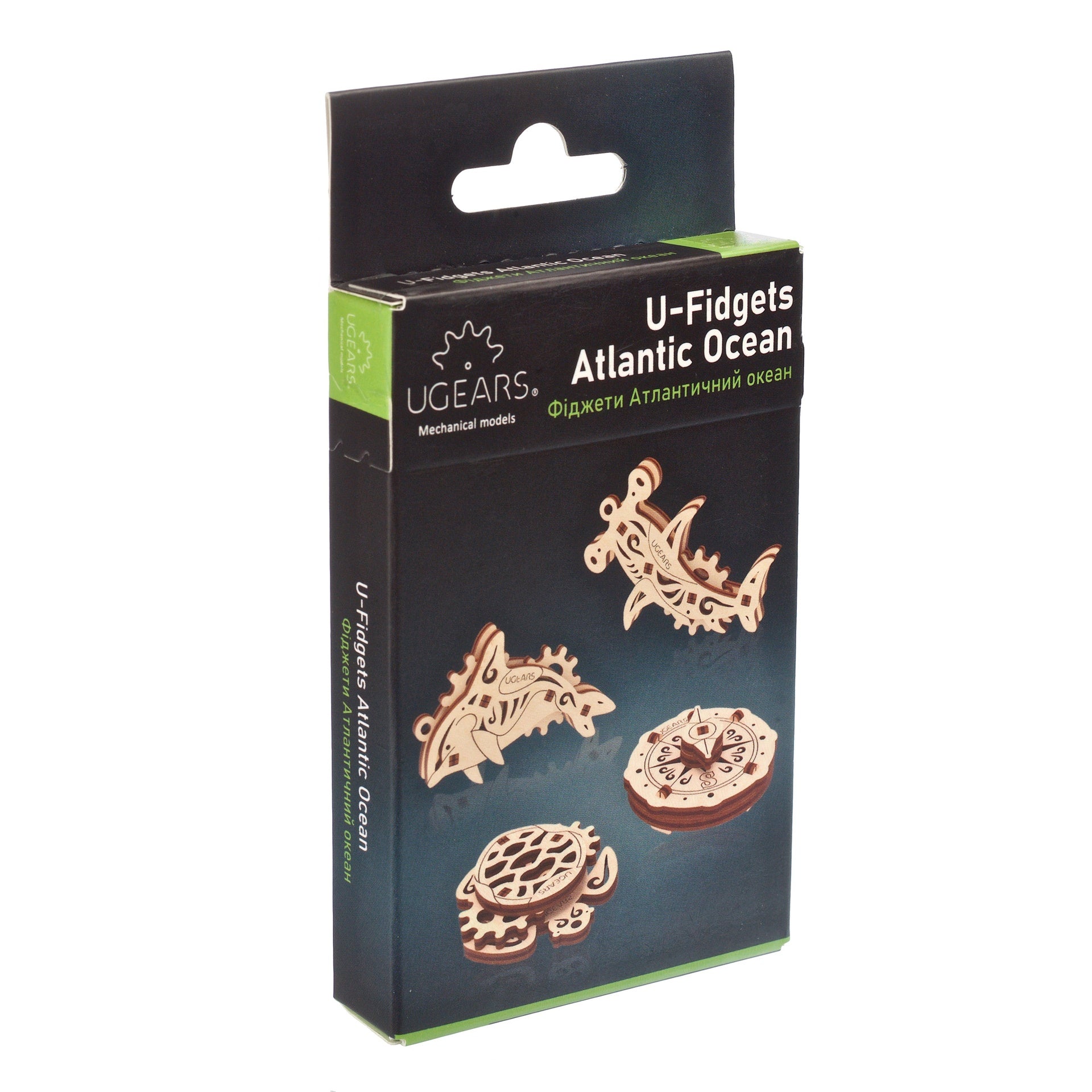ugears-u-fidgets-oceano-atlantico-set-4-mini-modelli-3d-in-legno image 7