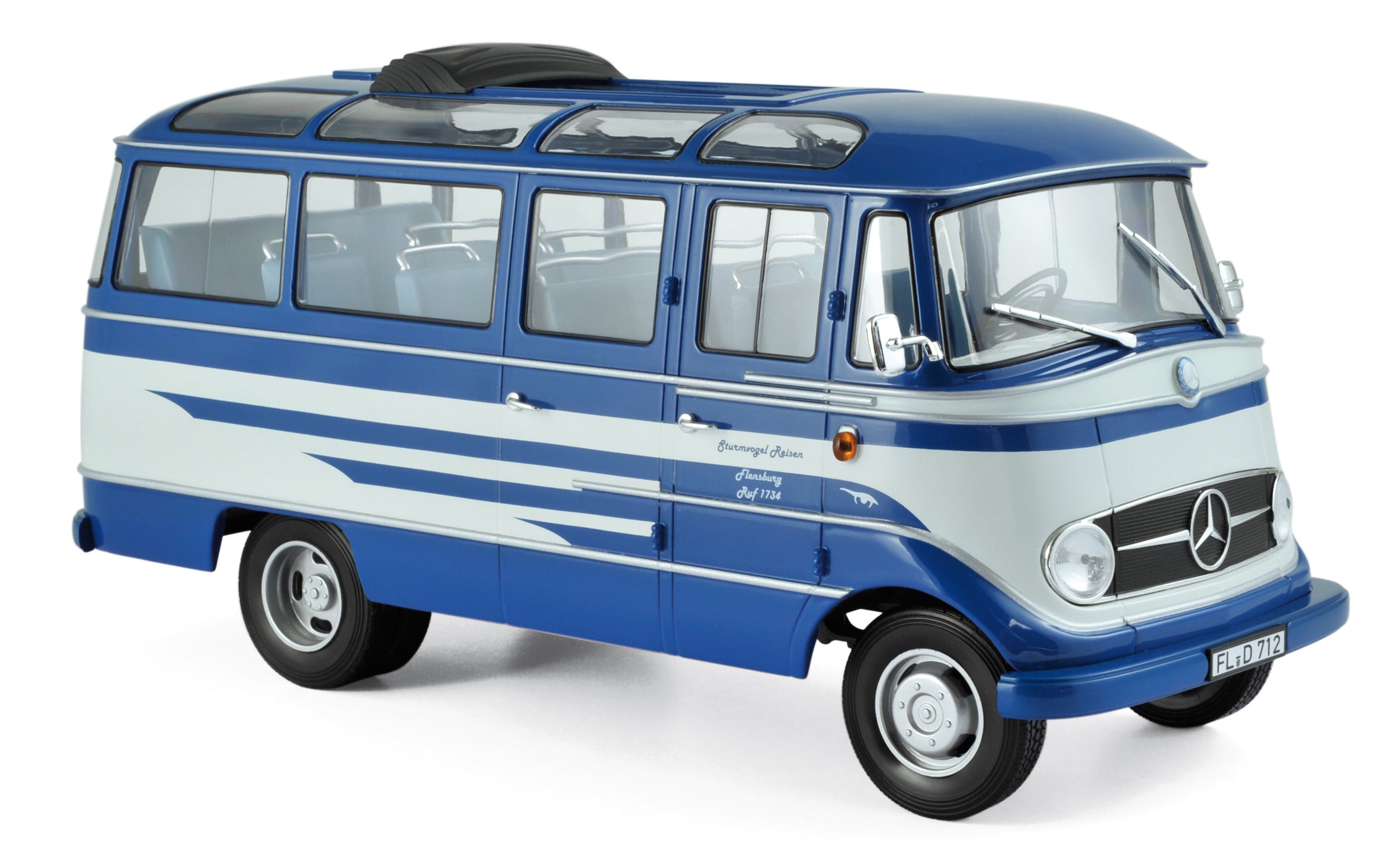 norev-mercedes-benz-o319-bus-1957-modellino-1-18-blu-e-beige image 1
