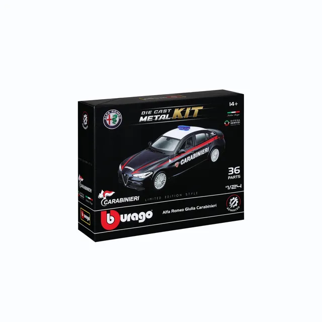 bburago-model-kit-alfa-romeo-giulia-carabinieri-1-24-36-pezzi image 1