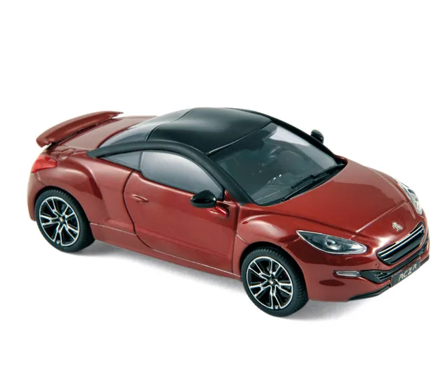 norev-peugeot-rcz-r-2013-modellino-die-cast-1-43-rosso-erythr-e-e-nero-opaco image 1