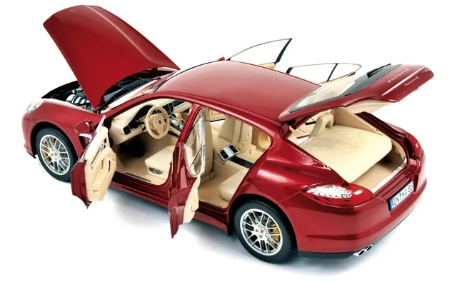 norev-porsche-panamera-4s-2009-red-edizione-limitata-1000pz-modellino-1-18 image 1