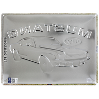 nostalgic-art-ford-mustang-gt-1967-red-targa-in-metallo-30x40-cm image 4