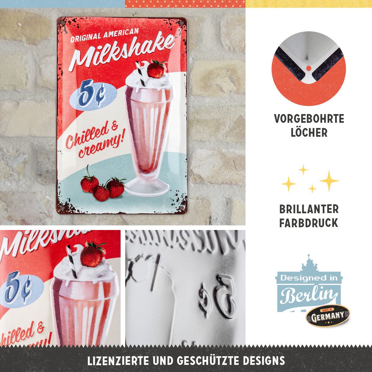 nostalgic-art-milkshake-targa-in-metallo-20x30-cm image 2