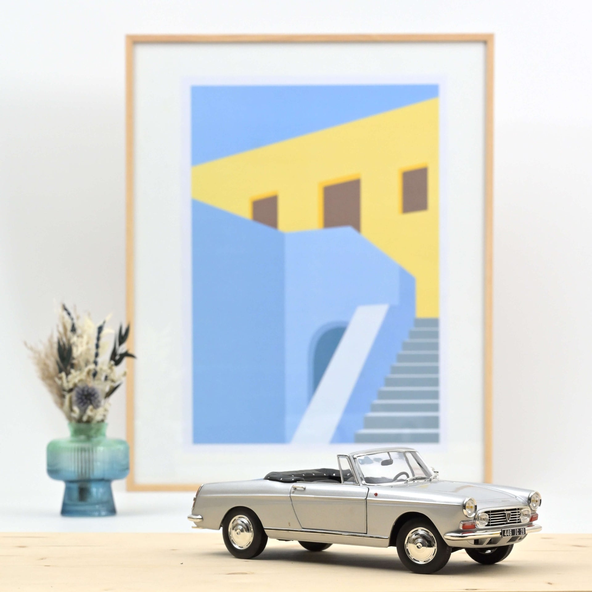 norev-peugeot-404-cabriolet-1967-argento-1-18 image 1