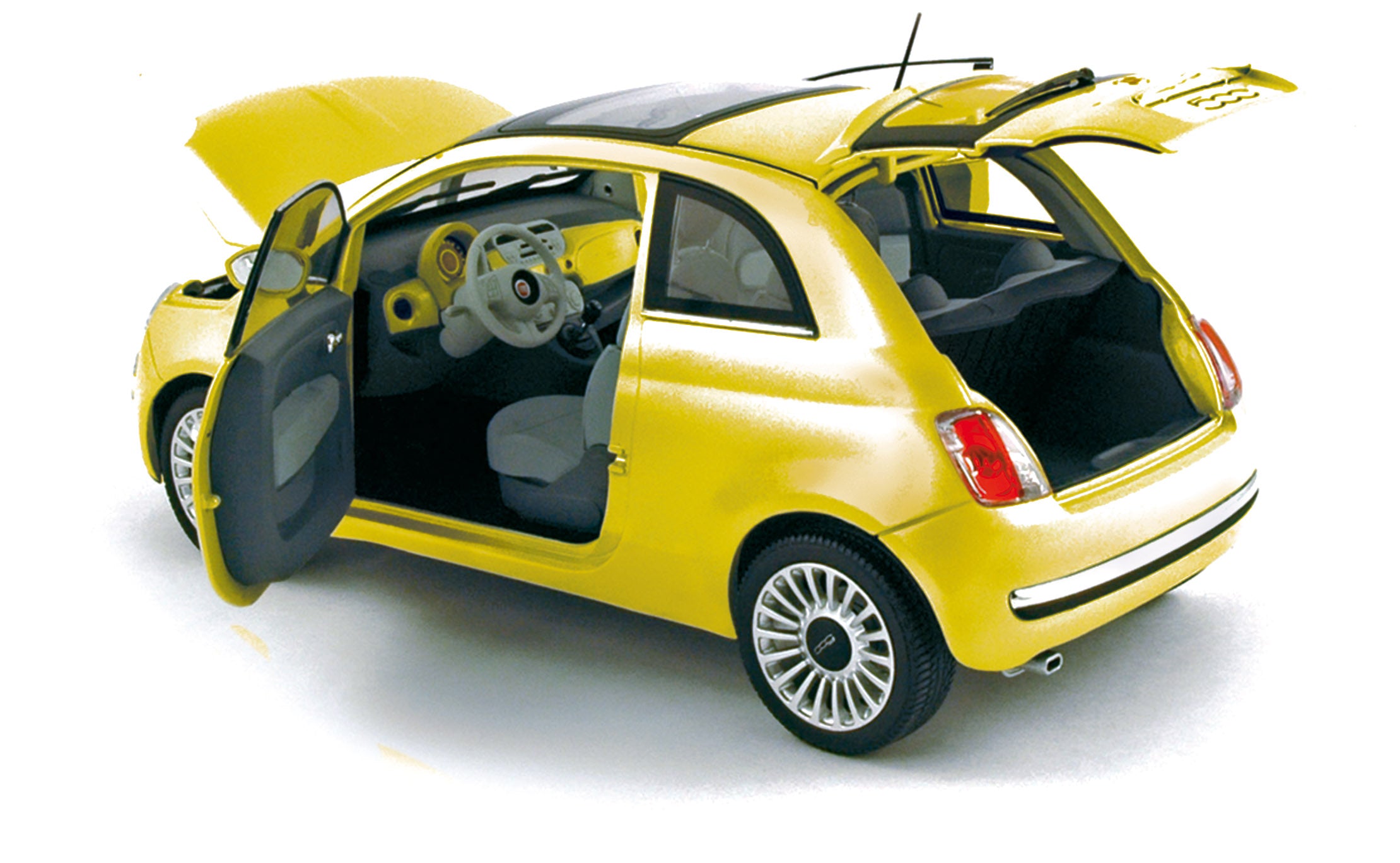 norev-fiat-500-lounge-2007-gialla-1-18-modellino-die-cast-da-collezione image 2
