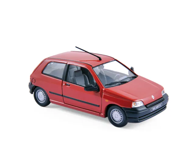 norev-renault-clio-1990-modellino-auto-1-43-rosso image 1
