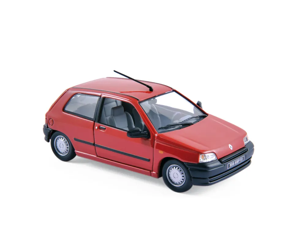 norev-renault-clio-1990-modellino-auto-1-43-rosso image 1