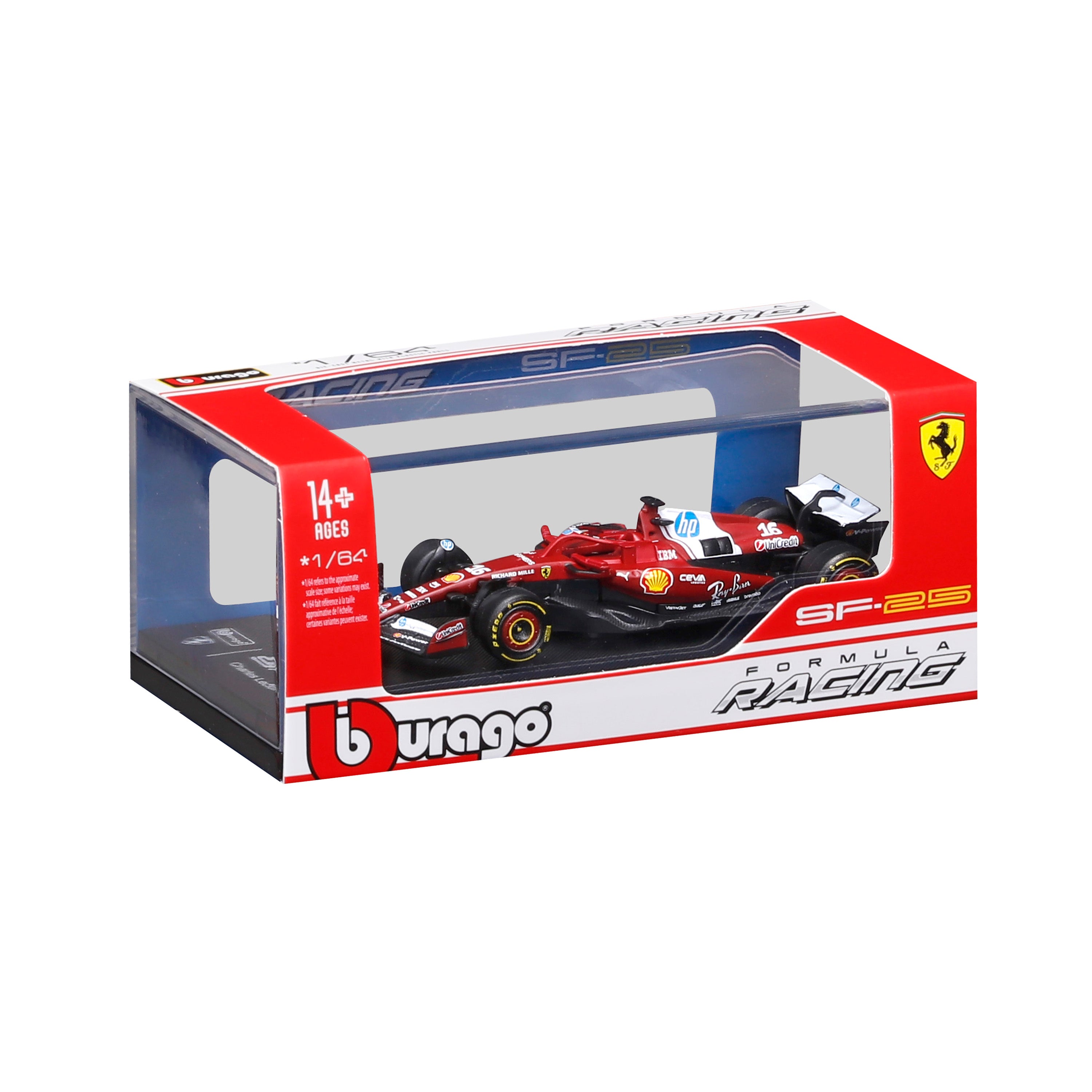bburago-ferrari-sf-25-n-16-charles-leclerc-1-64-con-teca image 2
