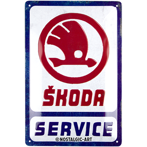 nostalgic-art-skoda-service-targa-in-metallo-20x30-cm-2 image 2