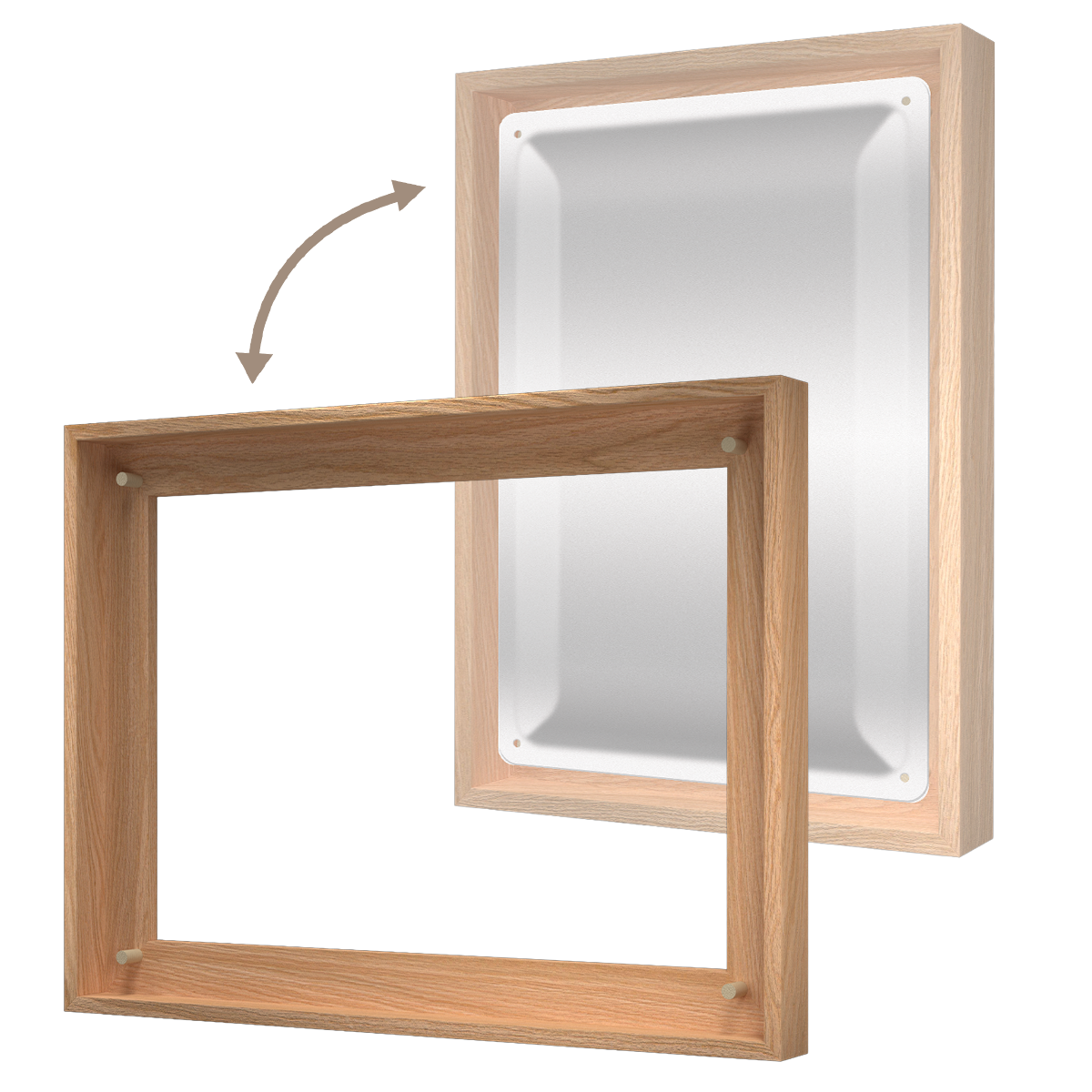 nostalgic-art-n-frame-l-cornice-in-legno-rovere-per-targhe-30x40-cm image 1