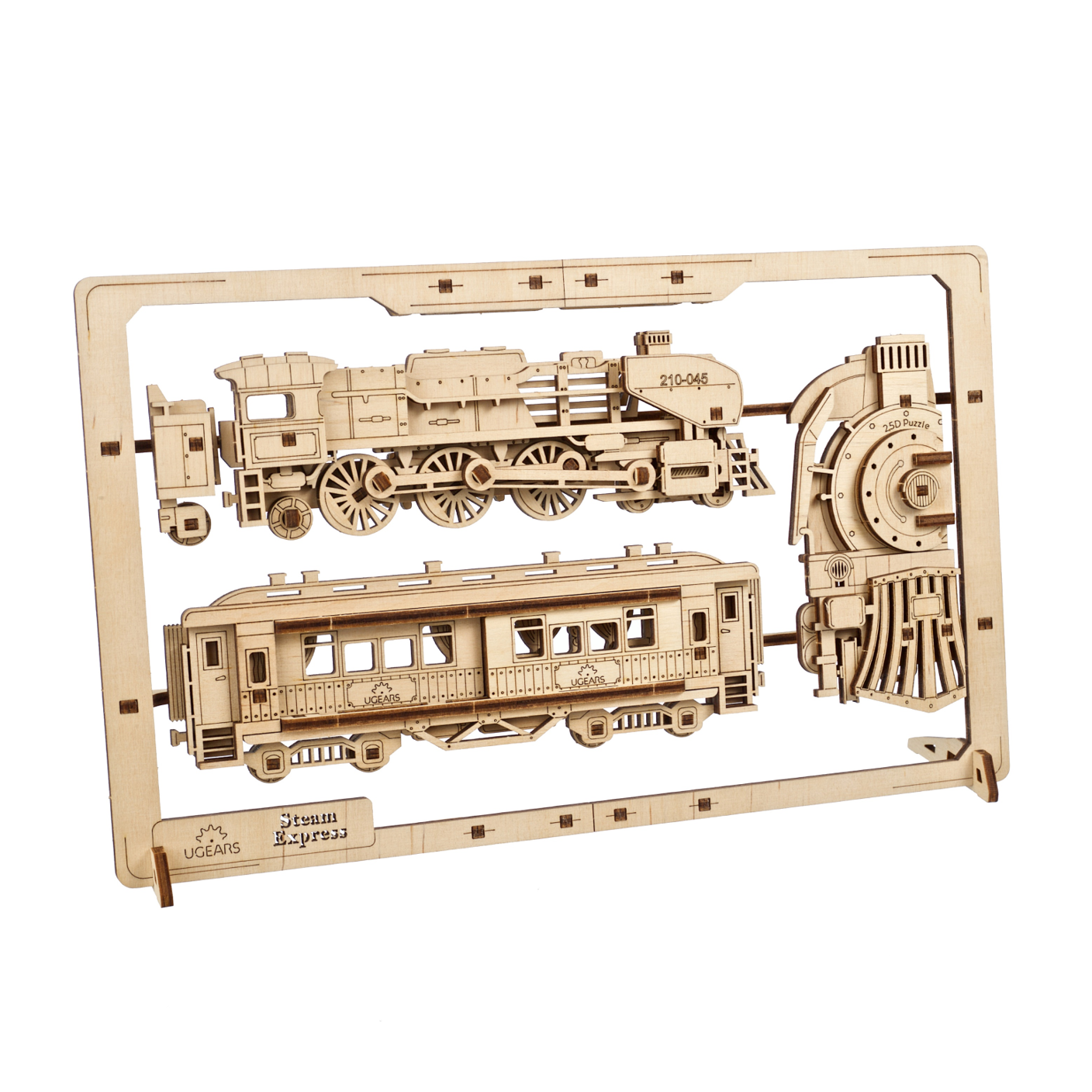 ugears-steam-express-2-5d-puzzle-quadro-meccanico-treno-in-legno image 2