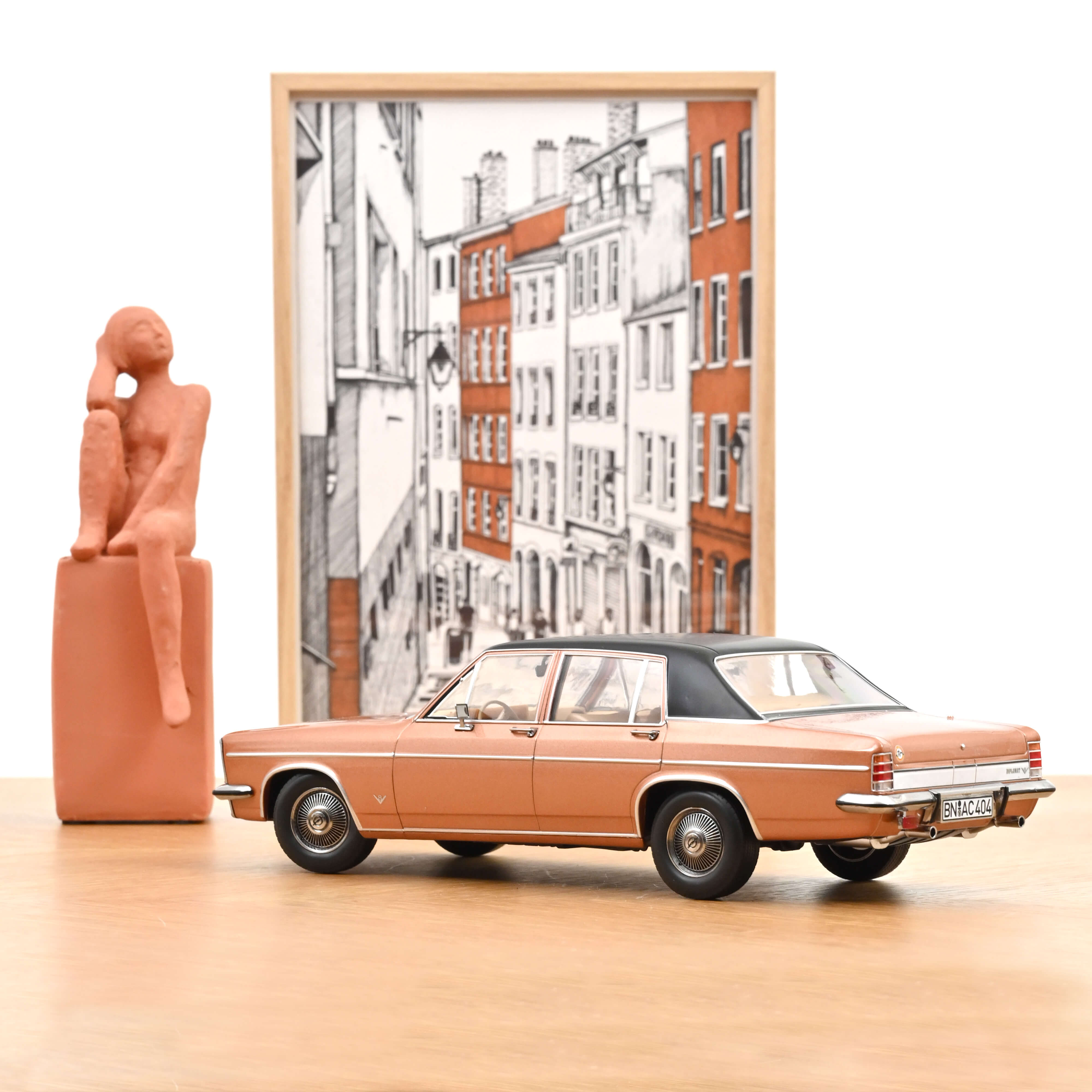 norev-opel-diplomat-v8-1969-modellino-auto-1-18-rosso-rame-metallizzato image 2