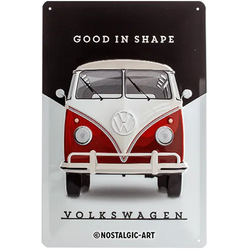 nostalgic-art-vw-good-in-shape-targa-in-metallo-20x30-cm image 1