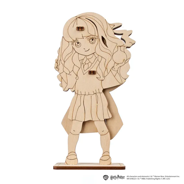 ugears-hermione-granger-modello-3d-in-legno-da-colorare image 1