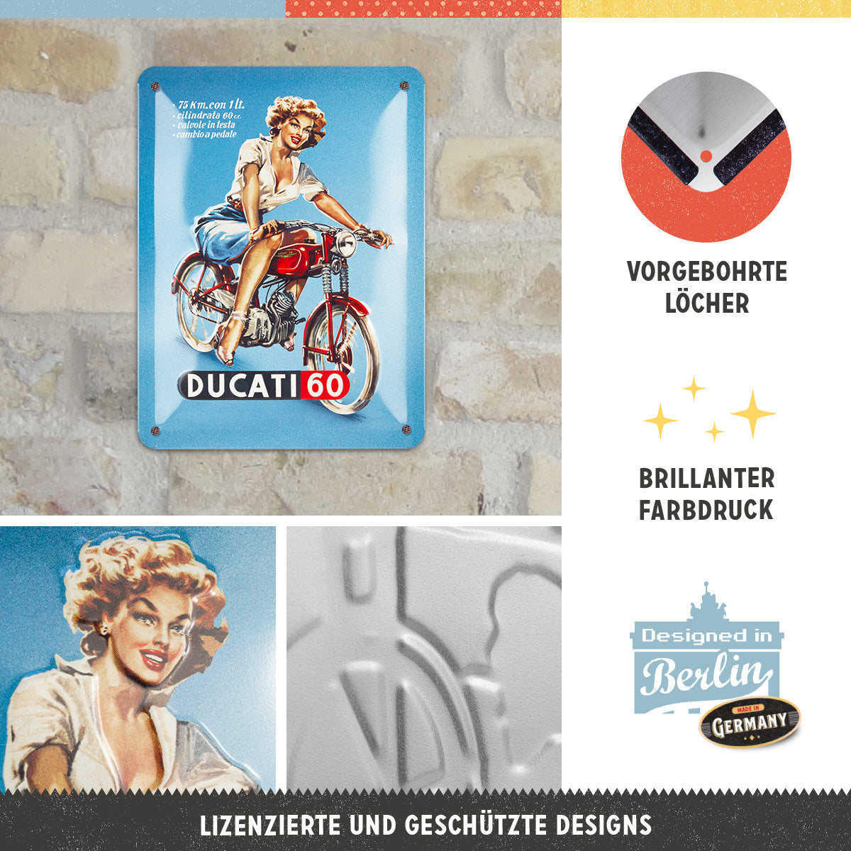 nostalgic-art-ducati-cilindrata-60-pin-up-targa-in-metallo-15x20-cm image 2