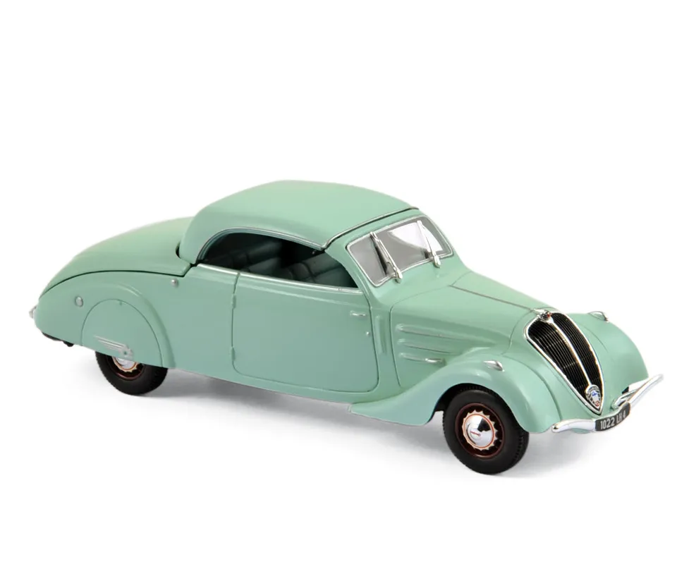 norev-peugeot-402-eclipse-1937-vert-clair-1-43-modellino-storico image 1
