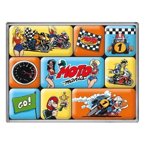 nostalgic-art-motomania-the-winner-takes-it-all-set-magneti-7x9x2-cm image 1