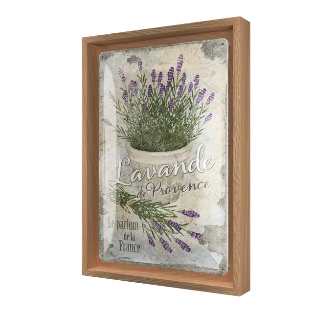 nostalgic-art-lavande-de-provence-n-frame-m-edition-cornice-in-legno-con-insegna image 1