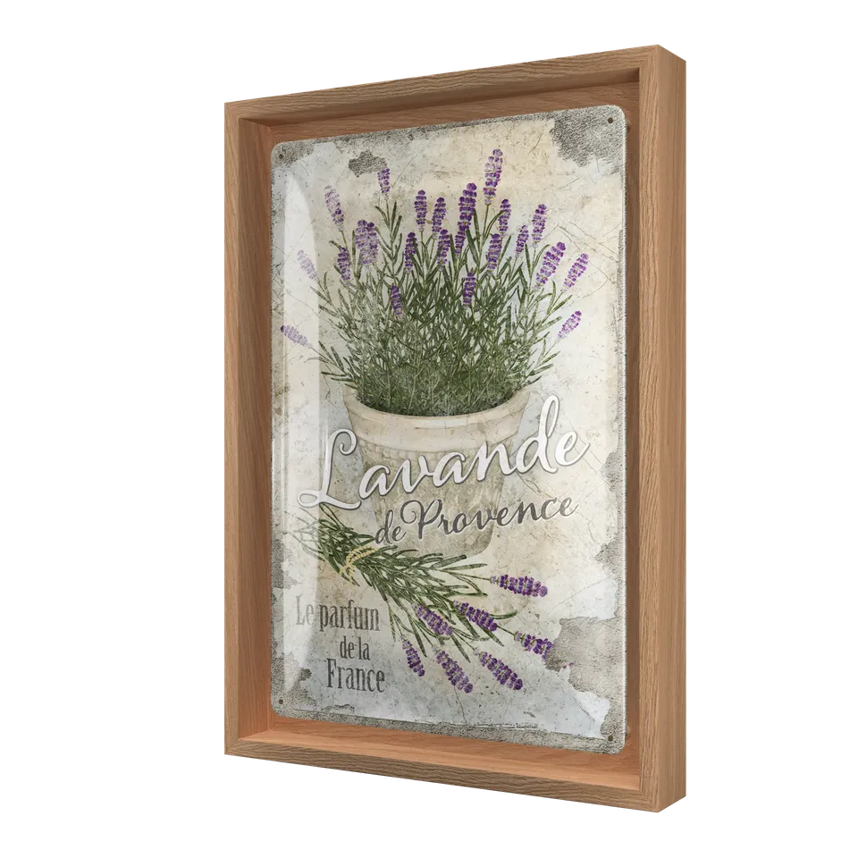 nostalgic-art-lavande-de-provence-n-frame-m-edition-cornice-in-legno-con-insegna image 1