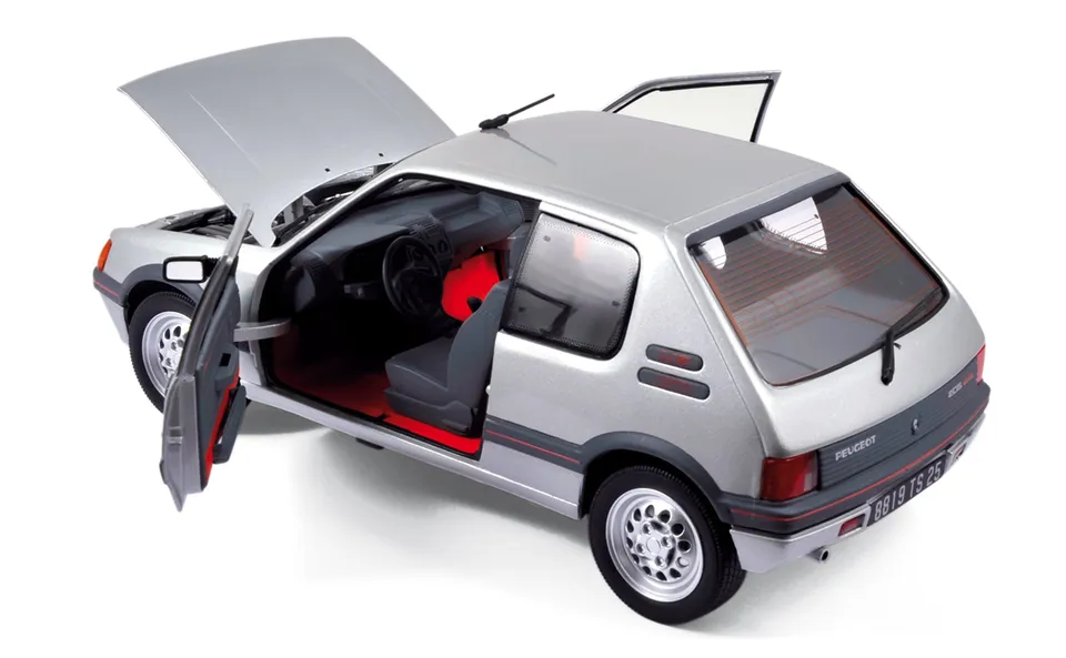 norev-peugeot-205-gti-1-6-1988-grigio-futura-modellino-auto-1-18 image 1