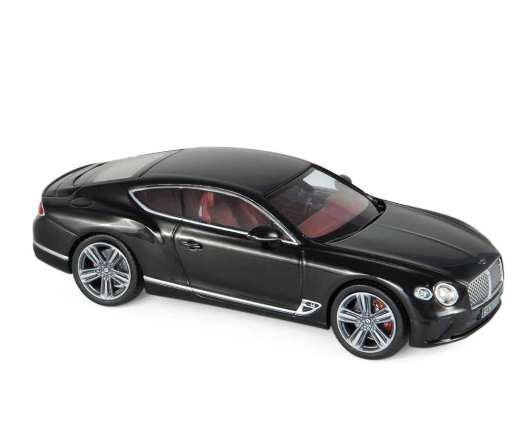 norev-bentley-continental-gt-2018-nero-beluga-modellino-auto-1-18 image 1