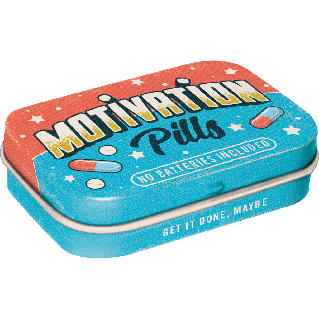 nostalgic-art-motivation-pills-scatola-metallo-porta-mentine-6-x-4-cm image 1